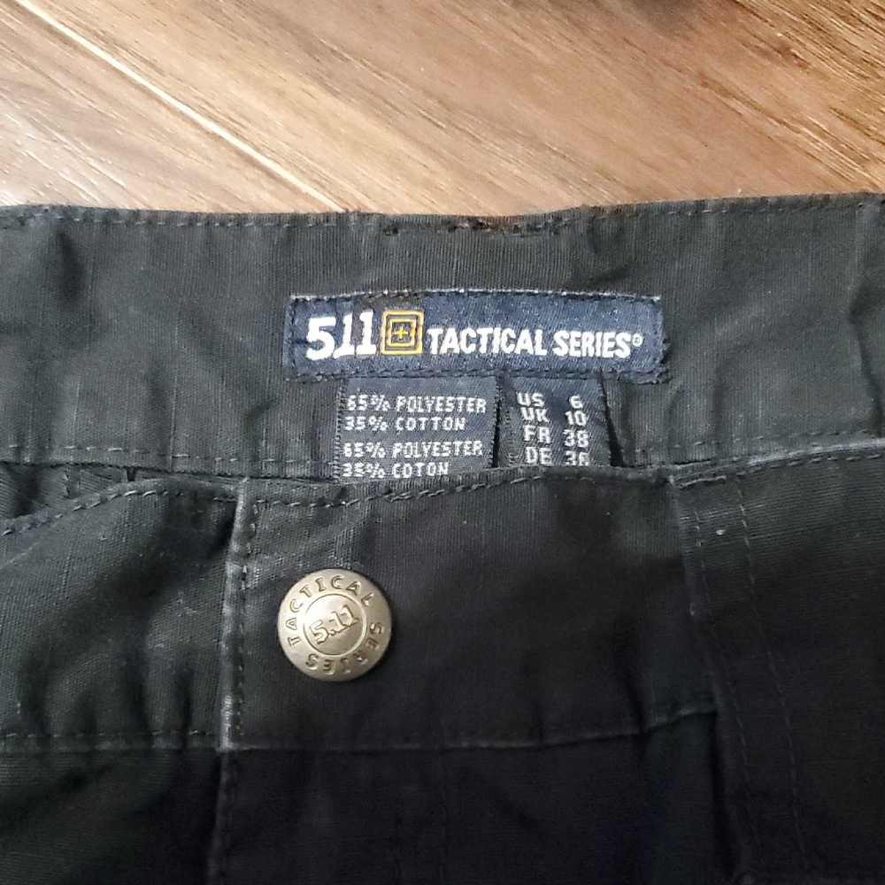 5.11 Tactical Women's Black Cargo Pants with D‑Ring and Utility Pockets - Picture 2 of 10